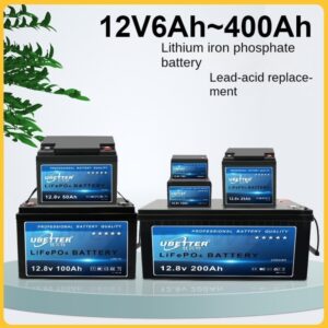 Lithium Iron Phosphate Battery LiFePO4 6Ah-100Ah 12V 24V 48V Photovoltaic Energy Storage RV Forklift Power 12.8V LiFePO4 Pengganti VRLA Lead-Acid