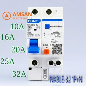 ELCB CHINT NXBLE-32 1P+N 10A 16A 20A 25A 32A RCBO Anti Kebocoran Arus