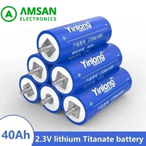 Yinlong 2.3V 40Ah LTO Battery 66160 10C Discharge Lithium Titanate Battery Low-Temperature Resistant Battery