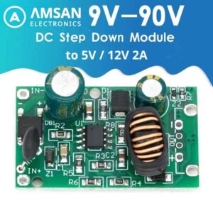 DC 9V 12V 24V 36V 48V 72V 84V 90V to 5V 2A 12V 2A Step Down Module Power Supply dc dc converter Non-isolated Buck Converter