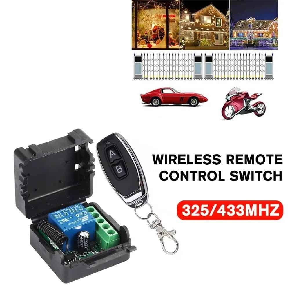 433Mhz Universal Wireless Remote Control Switch DC 12V Relay Receiver Module RF Transmitter 433 Mhz Remote Controls - Gambar 4