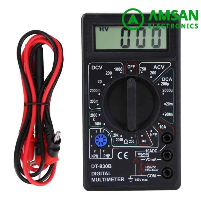 AVOmeter DT830B AC/DC LCD Digital Multimeter 750/1000V Voltmeter Ammeter Ohm Tester High Safety Handheld Meter Digital Multimeter
