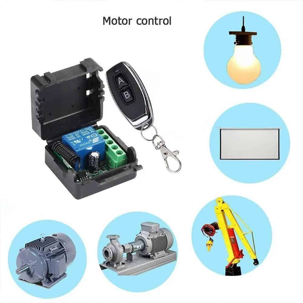 433Mhz Universal Wireless Remote Control Switch DC 12V Relay Receiver Module RF Transmitter 433 Mhz Remote Controls - Gambar 2