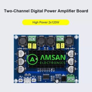 XH-M543 2X120W Stereo Power Amplifier Class D TPA3116D2 12-26 VDC
