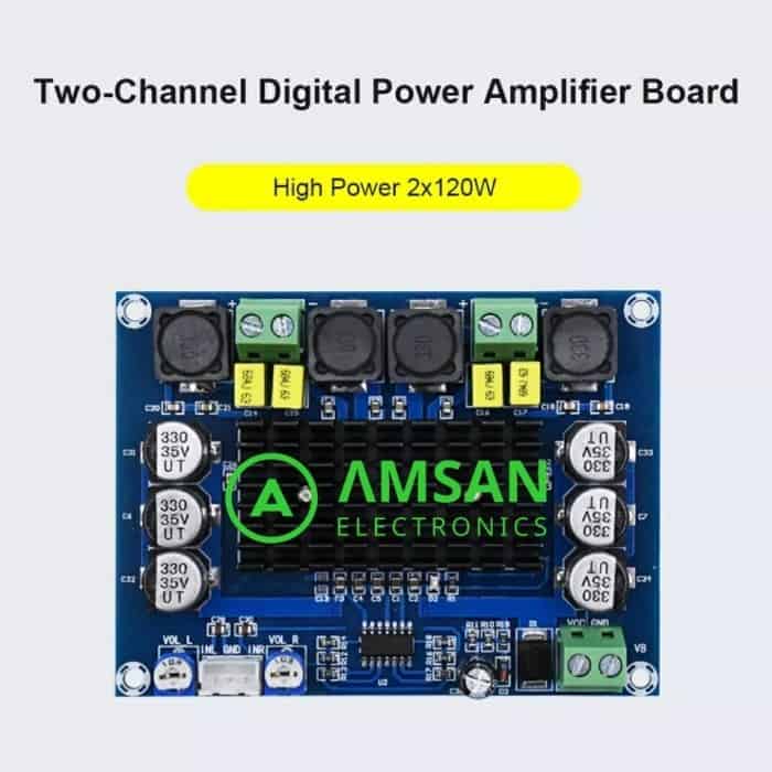 XH-M543 2X120W Stereo Power Amplifier Class D TPA3116D2 12-26 VDC