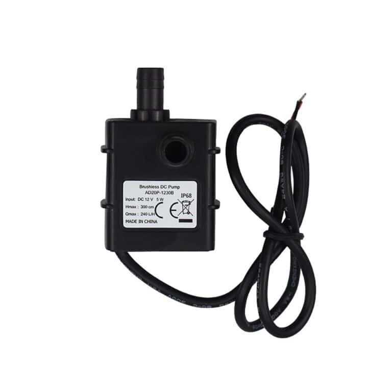 Pompa Air Mini DC12V 400MA 240L/H Mikro DC Tanpa Sikat untuk Akuarium Ikan Hidroponik Sirkulasi Senyap Pompa Submersible AD20P-1230B - Gambar 3