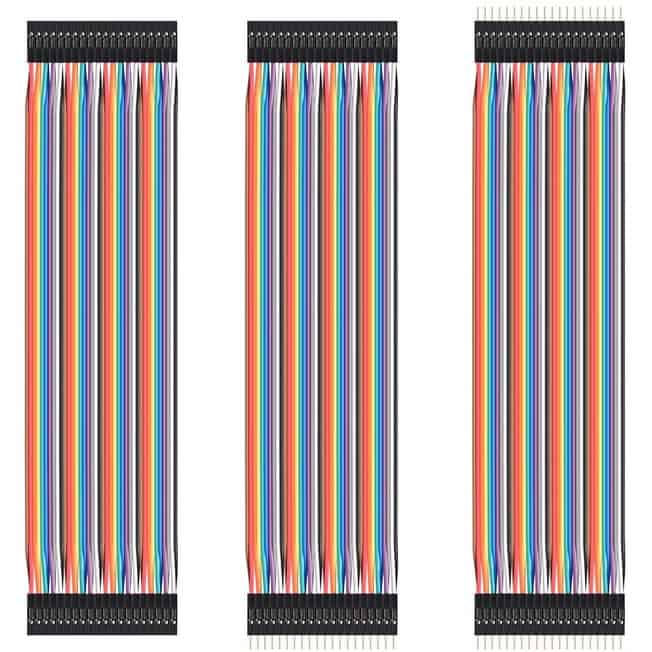Dupont Jumper 1LMBAR 40PCS 10CM,20CM,30CM Male to Male + Female to Male + Female to Female Dupont Cable for arduino DIY KIT