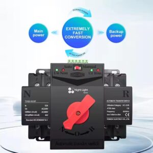 Automatic Transfer Switch ATS Dual Power TOMZN Otomatis PLN Genset PLTS 2P 63A 125A - 63A