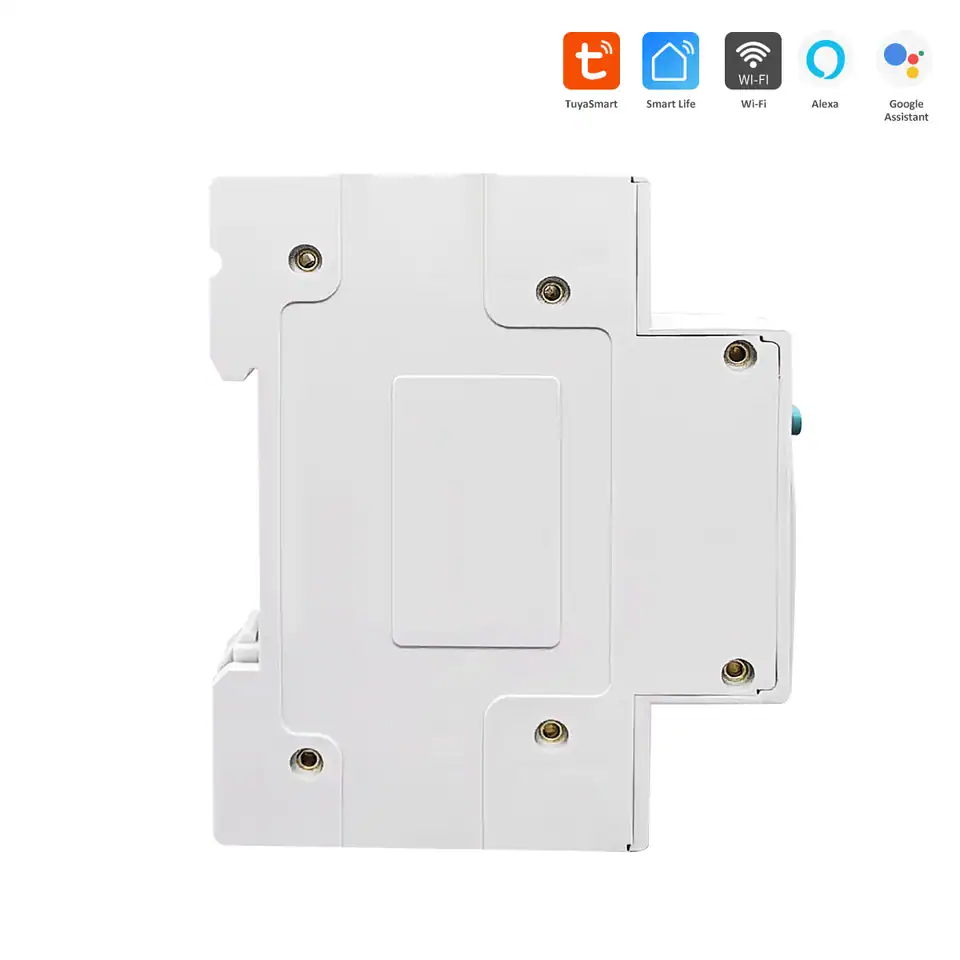 TUYA Smart MCB WiFi Plus RCBO 63A AMSAN 1P+N WIFI Smart Switch Energy Meter Metering Circuit Breaker voltage current leakage protection Relay MCB - Gambar 5