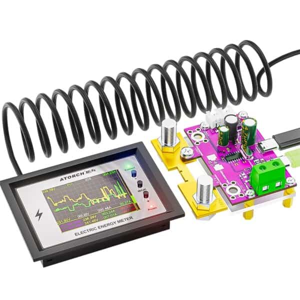 CW24 Smart Battery Capacity Tester 0-420V DC Tuya WiFi Digital Display for Voltage Current Coulomb Meter Lithium Battery Monitor -